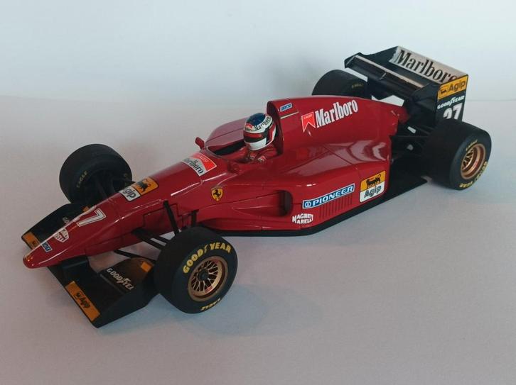 Ferrari 412T1 1994 Jean Alesi 1/18 Monaco GP long rear wing, Hobby en Vrije tijd, Modelauto's | 1:18, Zo goed als nieuw, MiniChamps
