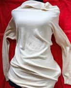 Zachte trui witte met col - Maat M/L. TIP!, Kleding | Dames, Maat 38/40 (M), Boutique, Wit, Ophalen of Verzenden