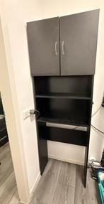 Wasmachinekast met planken, Ophalen, Met plank(en), Kunststof, Gebruikt