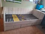 Stijgerhouten bed met 3 opbergladen, Kinderen en Baby's, Kinderkamer | Bedden, Ophalen, 85 tot 100 cm, Gebruikt, Lattenbodem