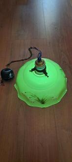 Uranium glas hanglamp, Ophalen of Verzenden