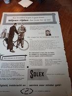 Advertentie van Solex bromfiets blijven rijden 1955, Ophalen of Verzenden, Zo goed als nieuw, Overige typen