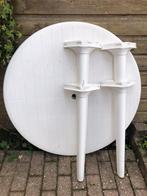 Ronde tuintafel, demontabel, diameter 100cm, Ophalen, Zo goed als nieuw, Rond, Kunststof