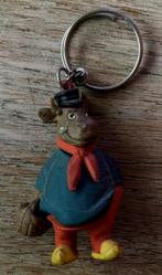 Oude sleutelhanger van aangeklede stier als boer, Ophalen, Gebruikt, Knuffel of Figuurtje