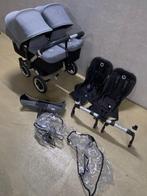 Bugaboo donkey Twin grijs/zwart, Kinderen en Baby's, Kinderwagens en Combinaties, Gebruikt, Verstelbare duwstang, Bugaboo, Ophalen of Verzenden