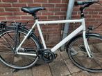 Witte Stadsfiets herenfiets sportief, Fietsen en Brommers, Fietsen | Heren | Herenfietsen, Gebruikt, Versnellingen, 53 tot 57 cm