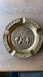Messing Asbak met Tafereel, Antiek en Kunst, Antiek | Koper en Brons, Ophalen, Brons