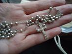 mooie echt zilveren ketting rozenkrans gemerkt mooie staat, Ophalen of Verzenden, Zo goed als nieuw, Zilver, Zilver