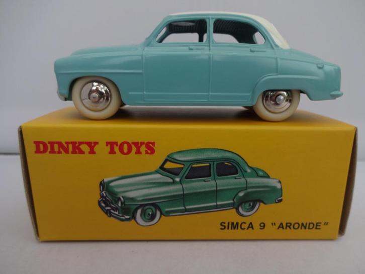 Simca 9 "Aronde" blauw nr: 24 U van Dinky Toys schaal 1/43, Hobby en Vrije tijd, Modelauto's | 1:43, Nieuw, Auto, Dinky Toys, Ophalen of Verzenden