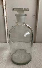 Brocante glazen laboratoriumfles - laboratorium fles, Gebruikt, Ophalen of Verzenden, Nvt, Nvt