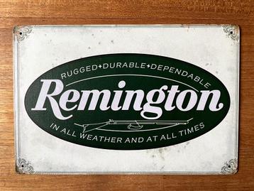 Remington metalen reclamebord / wandbord (Old Look) beschikbaar voor biedingen