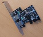 Uitbreidingskaart - 2x USB insteekkaart PCI Express, Computers en Software, Netwerkkaarten, Ophalen, Gebruikt, Extern