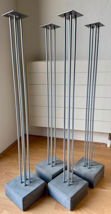 Set 4x luidspreker standaard (90cm hoog) tbv surround beschikbaar voor biedingen