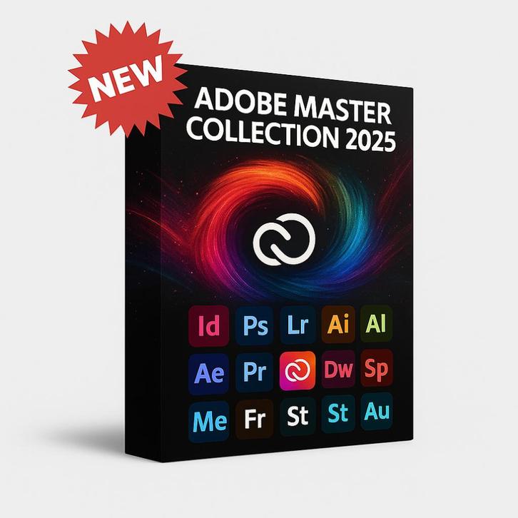 Adobe Master Collection 2025, Computers en Software, Educatie- en Cursussoftware, Nieuw, MacOS, Windows, Ophalen