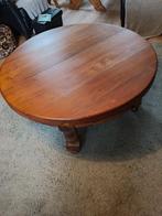 Salontafel Rond (Eiken), Ophalen, 50 tot 75 cm, Zo goed als nieuw, 100 tot 150 cm