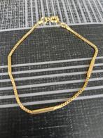 Vergulde armband omtrek 16cm goldplated vintage antiek, Ophalen of Verzenden, Zilver, Armband