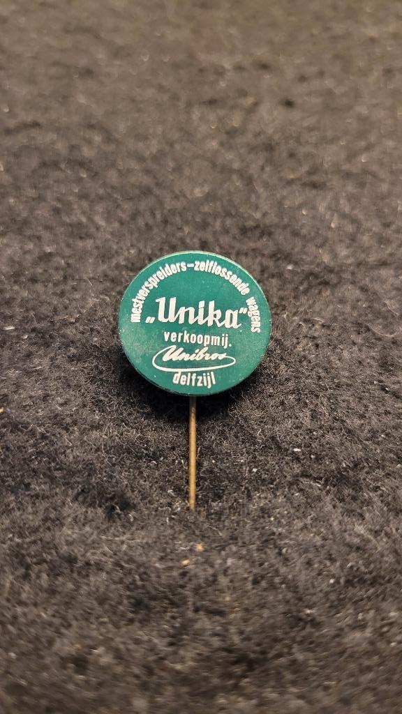 Unika Unibros Delfzijl speldje, Verzamelen, Speldjes, Pins en Buttons, Zo goed als nieuw, Speldje of Pin, Merk, Verzenden