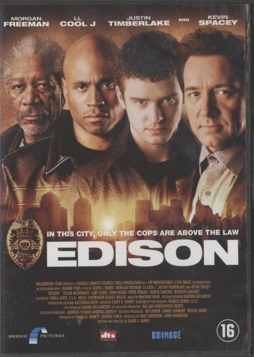 (10) EDISON: met Morgan Freeman, LL Cool J en Kevin Spacey, Cd's en Dvd's, Dvd's | Actie, Gebruikt, Actie, Vanaf 16 jaar, Ophalen of Verzenden