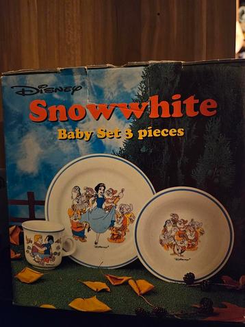 Sneeuwwitje kinderservies - Disney- Vintage Nieuw! beschikbaar voor biedingen