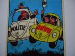 sticker POLITIE VW Kever strip revu piggel retro vintage, Verzenden