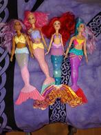 Vier zeemeermin Barbies, Ophalen of Verzenden, Zo goed als nieuw, Barbie