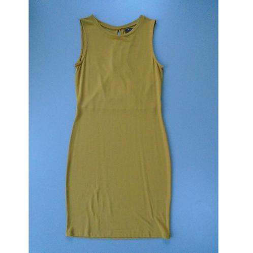 Vila okergeel jurk maat S/36, Kleding | Dames, Jurken, Gedragen, Maat 36 (S), Geel, Boven de knie, Verzenden