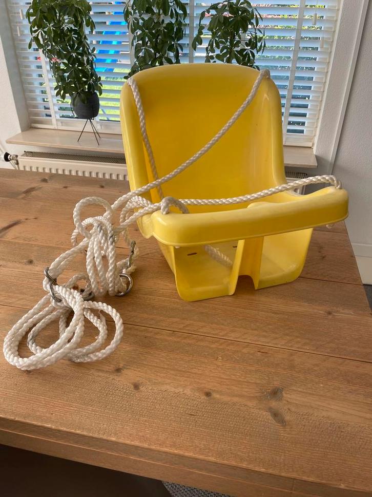 Geel Schommelzitje voor Baby/Peuter, Kinderen en Baby's, Speelgoed | Buiten | Speeltoestellen, Gebruikt, Schommel, Aanbouwonderdeel