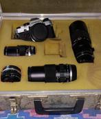 Olympus OM10 met 5 lenzen, Ophalen, Zo goed als nieuw, Spiegelreflex, Olympus