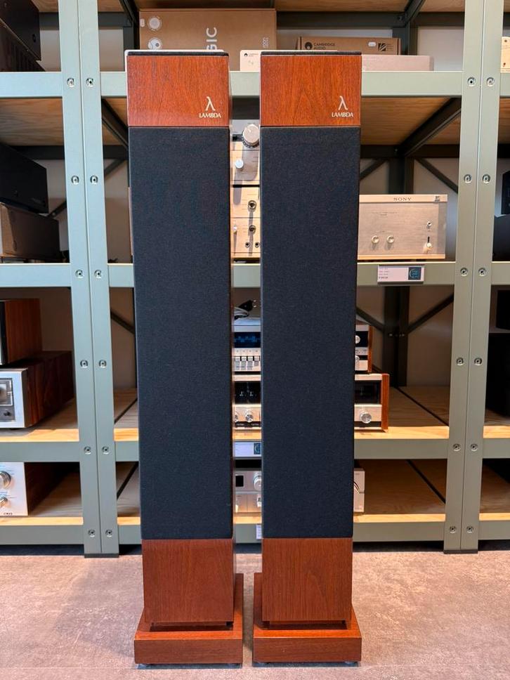 Lambda Akustik Minarett 1 MkIV, nieuwstaat, Audio, Tv en Foto, Luidsprekers, Zo goed als nieuw, Front, Rear of Stereo speakers