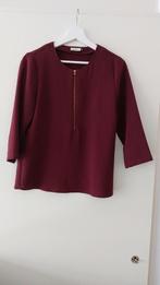 -31- Only dames Shirt bordeaux rood met rits maat S, Only, Ophalen of Verzenden, Zo goed als nieuw, Maat 36 (S)