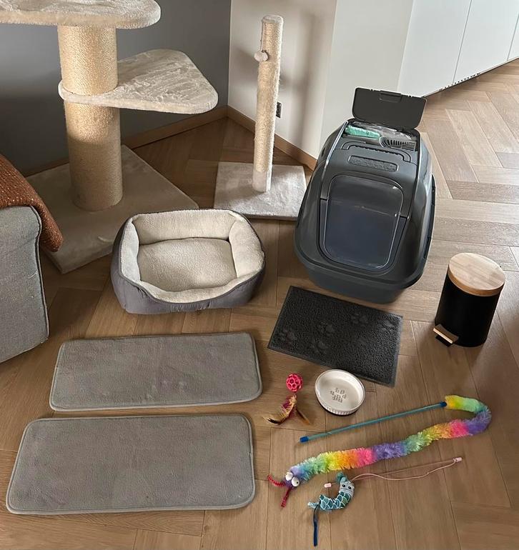 Uitgebreide startersset kat!, Dieren en Toebehoren, Katten-accessoires, Gebruikt, Ophalen