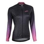 NALINI KAUS FIETSSHIRT LANGE MOUWEN ZWART/ROZE DAMES, Nieuw, Nalini, Ophalen of Verzenden, Dames