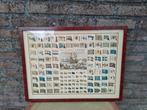 Lithografie Nautische vlaggen 1750 vintage brocante, Antiek en Kunst, Ophalen