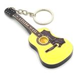 Elvis Presley geel gitaar sleutelhanger van hout keychain, Info@deconoord.nl, Deco Noord, Nieuw, Ophalen of Verzenden