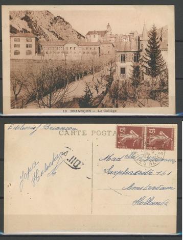 Frankrijk Briancon 1927 Le College Ansichtkaart 921a beschikbaar voor biedingen