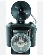 Vintage Camera Klok Tafelklok, Ophalen of Verzenden, Nieuw, Analoog, Wekker of Tafelklok