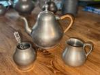 Tinnen Koffiepot, Suikerpot & Melkkannetje, Antiek en Kunst, Ophalen of Verzenden