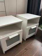 2 nachtkastjes IKEA brimmes, Huis en Inrichting, Slaapkamer | Nachtkastjes, Ophalen, Gebruikt, Minder dan 45 cm