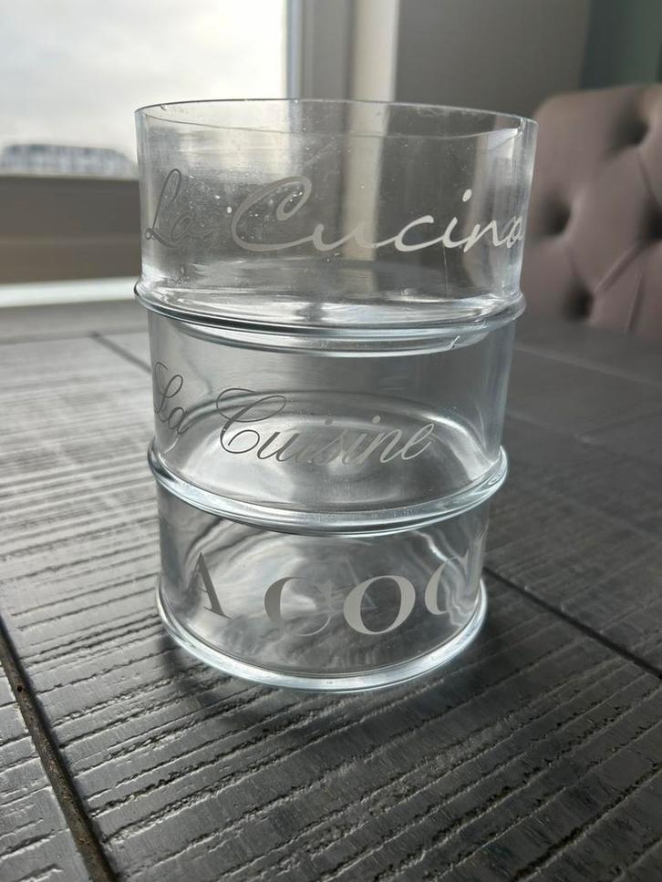 Riviera maison glazen etagére, Huis en Inrichting, Woonaccessoires | Etagères, Gebruikt, Ophalen of Verzenden