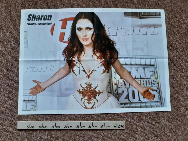 Poster Within Temptation Maat A2 44x62 cm Hitkrant TMF Live, Verzamelen, Posters, Zo goed als nieuw, Muziek, A1 t/m A3, Rechthoekig Liggend
