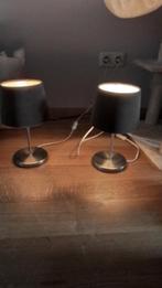 Set van 2 tafellampen, Huis en Inrichting, Lampen | Tafellampen, Ophalen of Verzenden, Zo goed als nieuw, Metaal, Modern