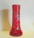 Antieke art nouveau Legras vaas met email; ca 1910, Antiek en Kunst, Antiek | Glas en Kristal, Verzenden