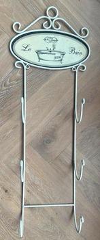 Brocante Ophangrek handdoeken badkamer, Huis en Inrichting, Woonaccessoires | Kapstokken, Ophalen, Gebruikt, Overige typen, Minder dan 100 cm