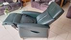 Lederen Relax Fauteuil - electrisch bedienbaar, Ophalen, Gebruikt, 50 tot 75 cm, Leer