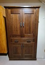 Mooie eikenhouten kast, Huis en Inrichting, Kasten | Computermeubels, Ophalen of Verzenden, Zo goed als nieuw, 170 cm of meer