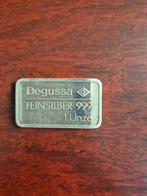 0.999 zilverbaar ounce Degussa Mercedes 190E, Ophalen of Verzenden, Zilver
