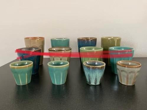 Kitchen Trend Stoere bekers in trendy kleuren Nieuw!, Huis en Inrichting, Keuken | Servies, Nieuw, Kop(pen) en/of Schotel(s), Effen