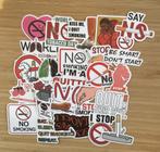 Stop met roken, No Smoking, Quit smoking stickers, Verzenden, Nieuw, Meerdere stickers