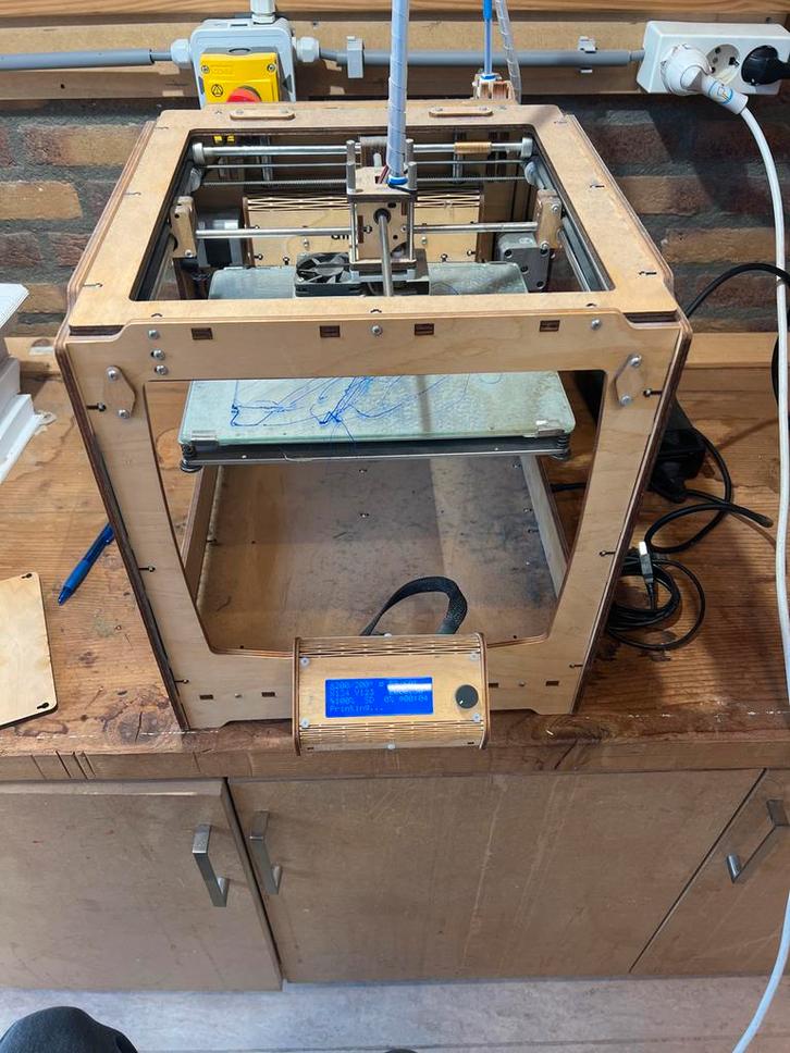 Houten Ultimaker+ 3D Printer, Computers en Software, 3D Printers, Gebruikt, Ingebouwde Wi-Fi, Ophalen of Verzenden