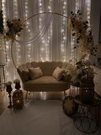 Backdrop setting te huur!!, Hobby en Vrije tijd, Feestartikelen | Verhuur, Ophalen of Verzenden, Zo goed als nieuw, Geboorte of Huwelijk